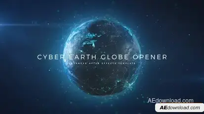 Cyber Earth Globe Opener Openers template preview