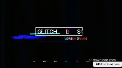 Cyber Glitch Titles | AE Titles template preview