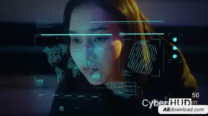 Cyber HUD 50 Elements Elements template preview