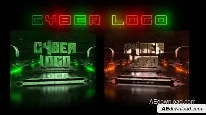 Cyber Logo Logo Stings template preview