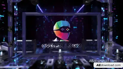 Cyber Logo | After Effects Logo Stings template preview