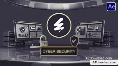 Cyber Security Logo Stings template preview