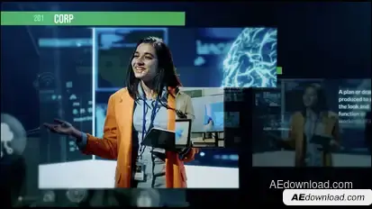 Cyber Security Slideshow Video Displays template preview