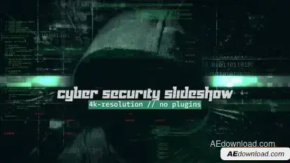 Cyber Security Slideshow Openers template preview