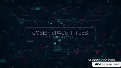 Cyber Space Titles & Trailer Titles template preview
