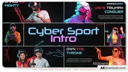 Cyber Sport 4K Intro Openers template preview