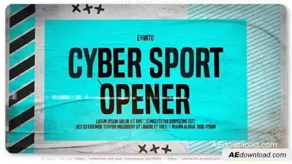 Cyber Sport Intro Openers template preview