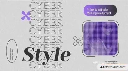 Videohive Cyber Style Openers template preview