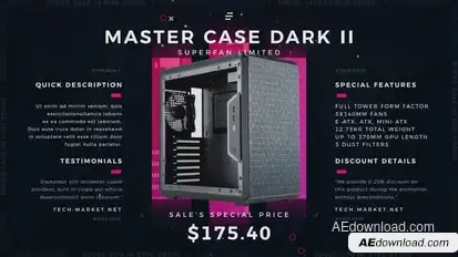 Cyber Tech Deals 3 Product Promo template preview