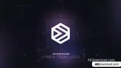 Cyber Tech Logo & Titles Logo Stings template preview