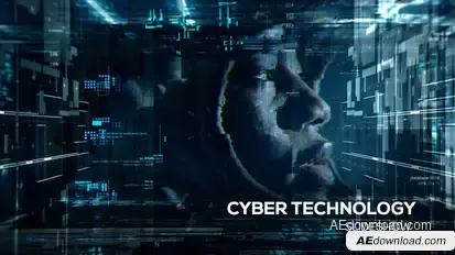 Cyber Technology Slideshow Openers template preview