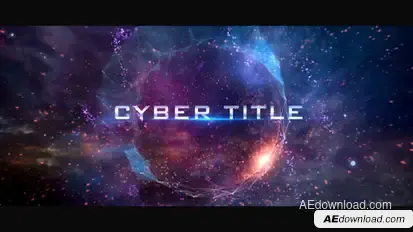Cyber TItle Opener Openers template preview