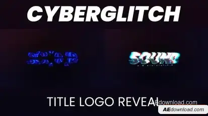 Cyberglitch Title - Logo Reveal Logo Stings template preview