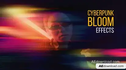 Cyberpunk Glow Effects | After Effects Elements template preview