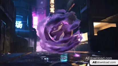 Cyberpunk Futuristic Intro Logo Stings template preview