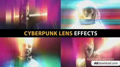 Cyberpunk Lens Effects | After Effects Elements template preview