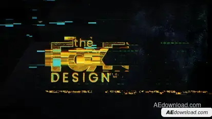 CyberPunk Logo Glitch Intro Logo Stings template preview