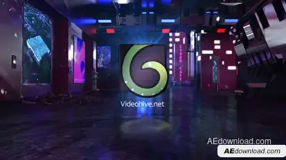 Cyberpunk Logo Reveal Logo Stings template preview