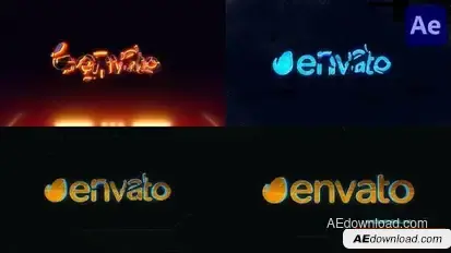 Videohive Cyberpunk Logo Reveal for After Effects Logo Stings template preview