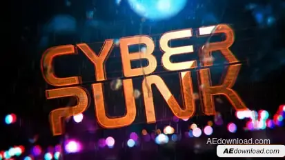 Videohive Cyberpunk Reveal Logo Stings template preview