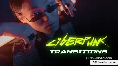 Cyberpunk Transitions | After Effects Elements template preview