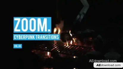 Cyberpunk Zoom Transitions Vol. 04 Elements template preview