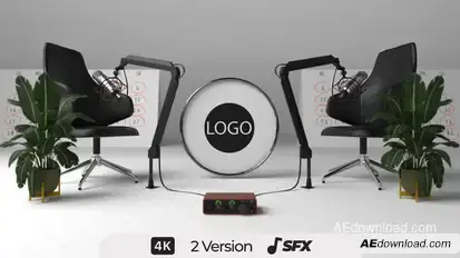 Daily Podcast Intro Logo Stings template preview