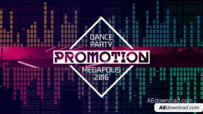 Dance Party Promotion Video Displays template preview