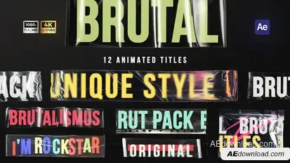 Daring Text Titles Titles template preview