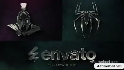 Dark Cinematic Metal Logo Intro Logo Stings template preview