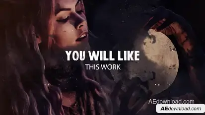 DARK CINEMATIC SLIDESHOW Video Displays template preview