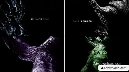 Dark Cinematic Titles Video Displays template preview
