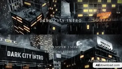 Dark City Intro Openers template preview