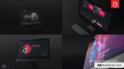 Dark Desktop Promo | Mockup Pack Product Promo template preview