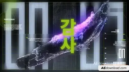 Videohive Dark Glitch Intro Openers template preview