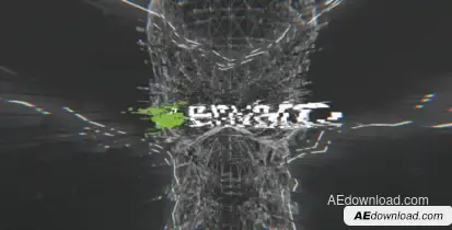 Dark Glitch Logo Video Displays template preview