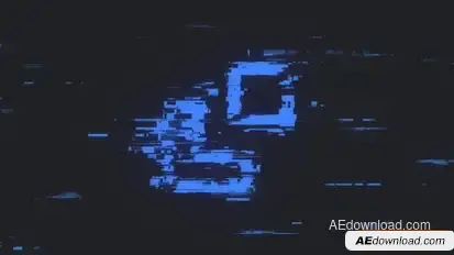 Dark Glitch Logo Reveal Logo Stings template preview