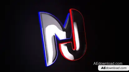 Dark Glow Logo Reveal Logo Stings template preview