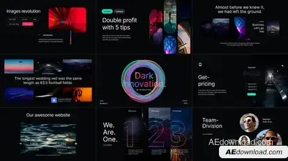 Dark Innovation Video Display After Effect Template Elements template preview