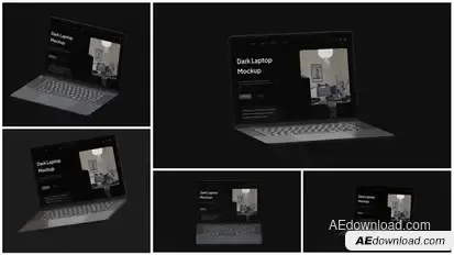 Dark Laptop mockup Product Promo template preview