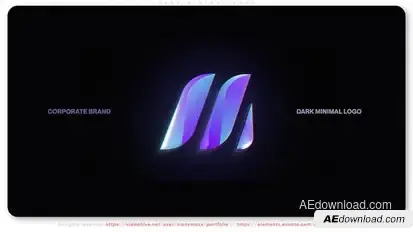 Dark Minimal Logo Openers template preview
