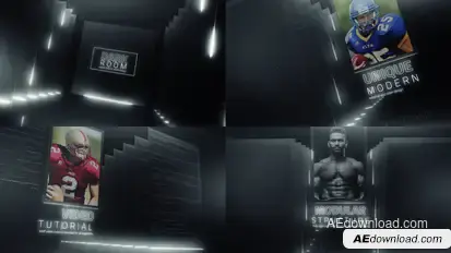 Dark Room Sports Cinematic Titles Openers template preview