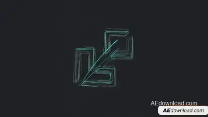 Dark Scribble Logo Reveal Logo Stings template preview