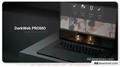Dark Web Promo - Laptop Mockup Product Promo template preview