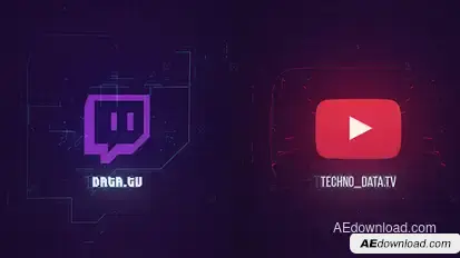 Data Logo Intro Logo Stings template preview