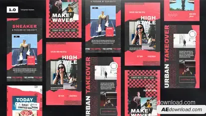 Sale Instagram Stories Video Displays template preview