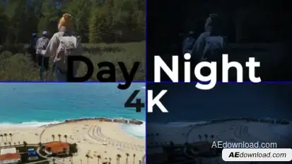 Day to Night Effect VFX Elements template preview