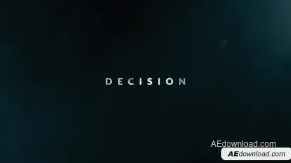 Decision | Trailer Titles Titles template preview