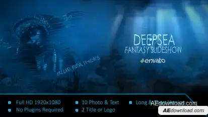 Deep Sea Fantasy Slideshow Video Displays template preview