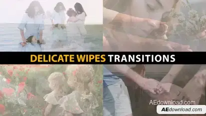 Delicate Wipes Transitions | After Effects Elements template preview